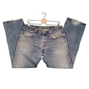 Levi's 501 Straight Leg Button Fly Denim Sz. 38 x 32